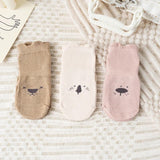3-Pack Non-Slip Baby Socks with Rubber Grips for Enhanced Safety & Comfort