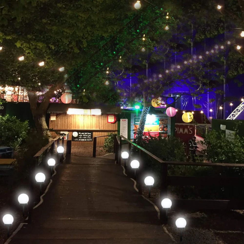 Enhanced Product Title: "SunLuxe 3-Piece Waterproof LED Solar Garden Lights - Decorative Orb Lights for Outdoor Landscaping" 

This title includes relevant keywords while providing a clear description of the product's features and benefits, making it more