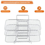 3-Tier Air Fryer Rack for Even Cooking - Versatile Accessory for Air Fryers