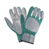 Leather Gardening Gloves – Cowhide Palm, Thornproof, Adjustable Wrist, Unisex