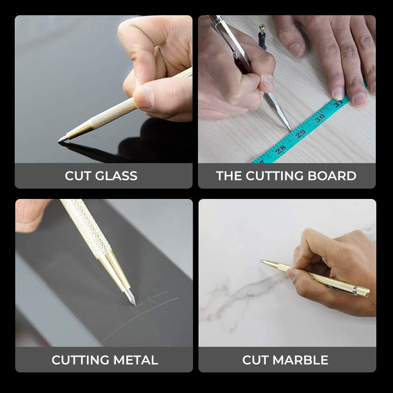 Tungsten Steel Glass Cutter Pen – 2-Pack for Glass, Tile & Metal Marking