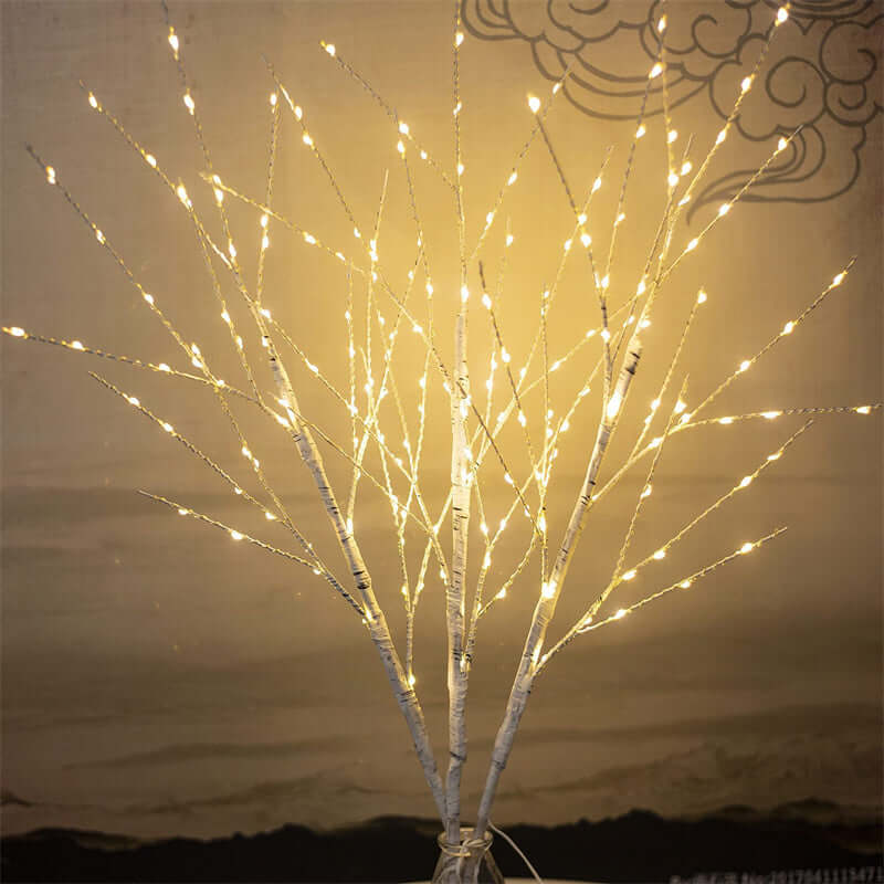 LED Birch Tree Christmas Lights – 100 Warm White LED Decoration