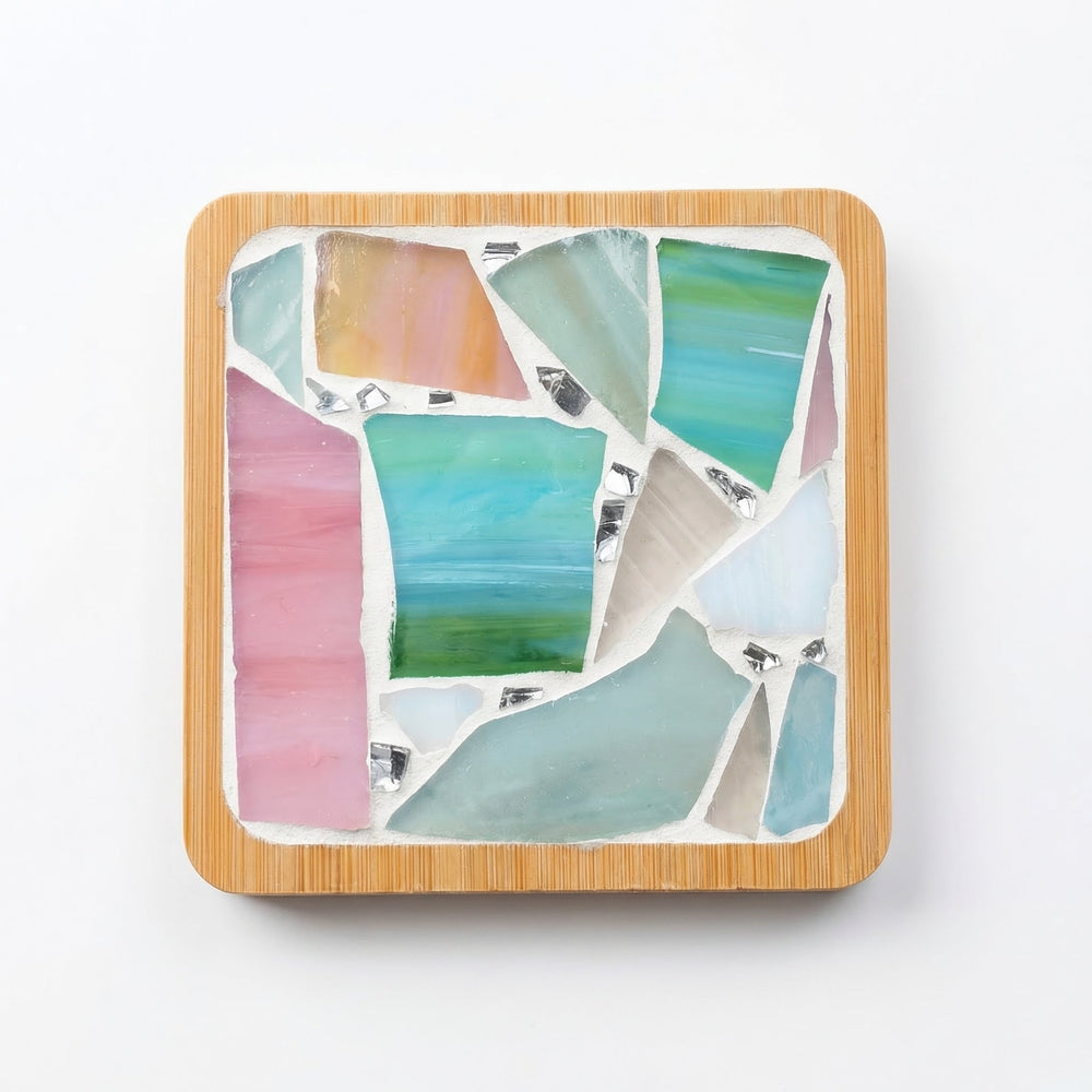 Mosaic Coaster Craft Kit – 12 Designs, Complete Materials & Ages 6+