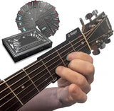Guitar Chord Cards Set – Fretboard Mount, Beginner Learning Aid & Storage Case