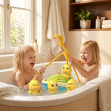 Bath Toy Boat Set – Battery Shower Head, Squirting Ducks & Waterproof
