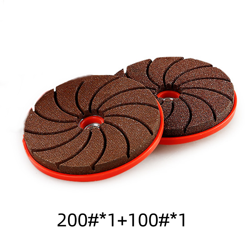 Angle Grinder Polishing Disc – Silicon Carbide, 6mm, Cooling Vents, 50 & 100 Grit