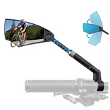 Fahrrad Rückspiegel mit 180° Sichtfeld und 360° Verstellung