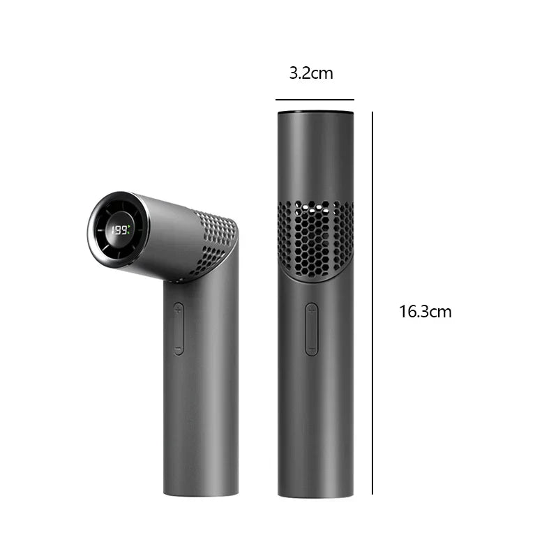 Foldable Handheld Fan – 199 Speed Settings, USB Rechargeable & Compact Design
