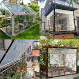 Transparent PE Tarpaulin Cover – 270 lbf Tear Strength, Rust-Free Eyelets & Multiple Sizes