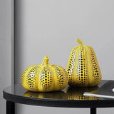 Yellow Resin Decorative Figurine Collection