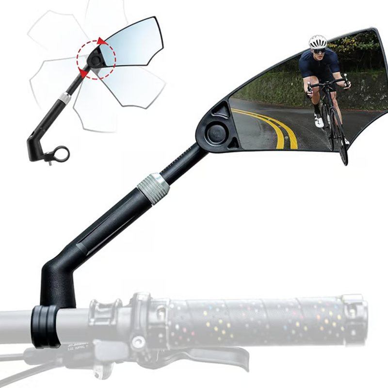 Fahrrad Rückspiegel mit 180° Sichtfeld und 360° Verstellung