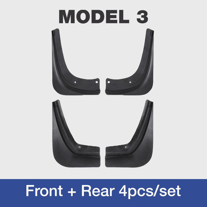 Car Fender Mud Flaps – TPE Material, Black & Tesla Model 3/Y Compatible