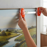 Picture Frame Hanging Level – Built-In Bubble Level & Marking Pins, ABS 48cm