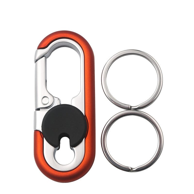 Car Keychain – Zinc Alloy, Dual-Ring Design & Stainless Steel Ring