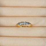 Mothers Day Gold Ring Set Stackable Rhinestone Boho Rings