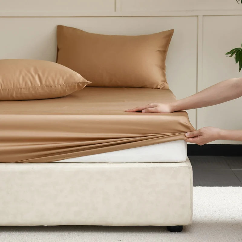Mulberry Silk Fitted Sheet – Temperature-Regulating, Hypoallergenic & 3 Sizes