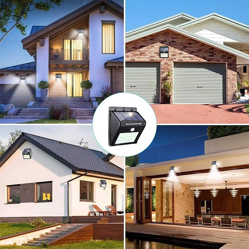 Solar LED Wall Light – Motion Sensor, IP65 Waterproof & 12-Hour Runtime