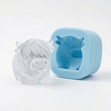 Highland Cow Ice Cube Tray – Silicone, 6 Cavities & BPA-Free