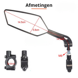 Verstellbarer 360° Fahrradspiegel mit Universeller Lenkerhalterung – Optimaler Sichtwinkel für sicheres Fahren