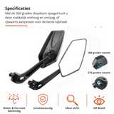 Verstellbarer 360° Fahrradspiegel mit Universeller Lenkerhalterung – Optimaler Sichtwinkel für sicheres Fahren