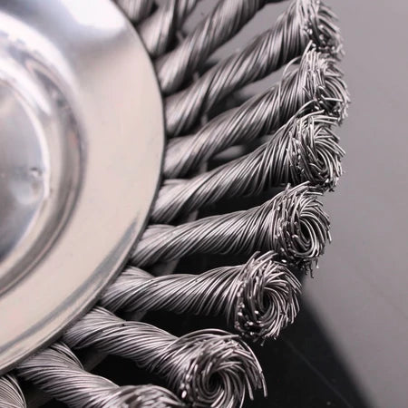 Steel Wire Brush Trimmer Head – 36 Carbon Steel Wires, Universal Fit & 15cm