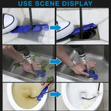 Drain Cleaning Spiral – Manganese Steel, Drill Adapter for 1-3m Pipes