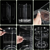 360° Rotatable Makeup Organizer - Space-Saving Cosmetic Storage with Adjustable Compartments