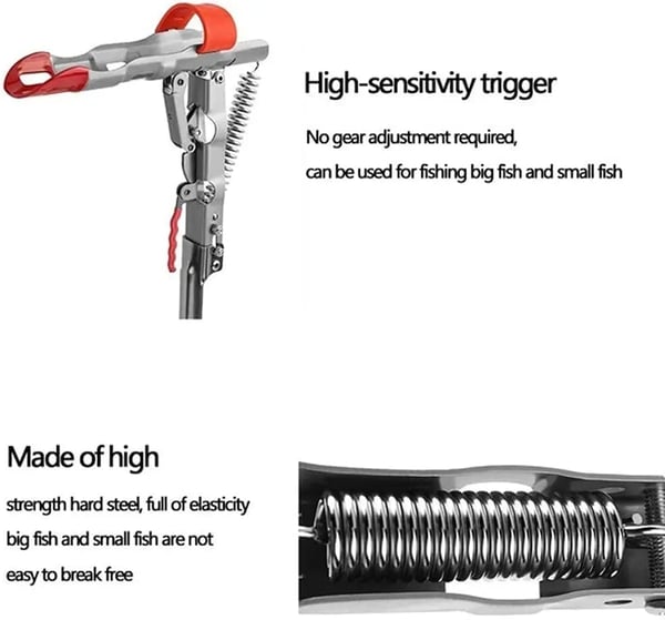Fishing Rod Holder – Bite Sensor, Stainless Steel & 56cm with 50kg Capacity