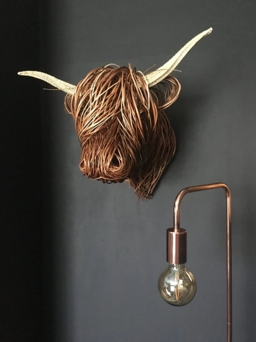 Cow Wall Sculpture - Bowie