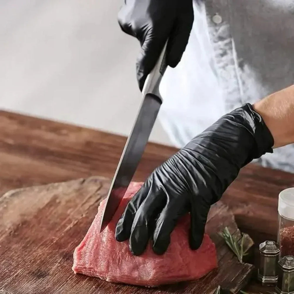 Nitrile Disposable Gloves – Latex-Free, Non-Slip Textured & Breathable Work Pack