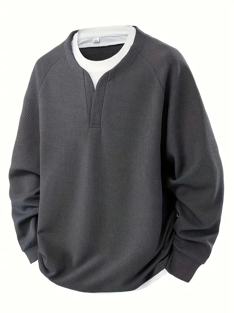 **Wilbert™ Layered Look Long Sleeve Shirt for Everyday Wear - Stylish & Comfortable**