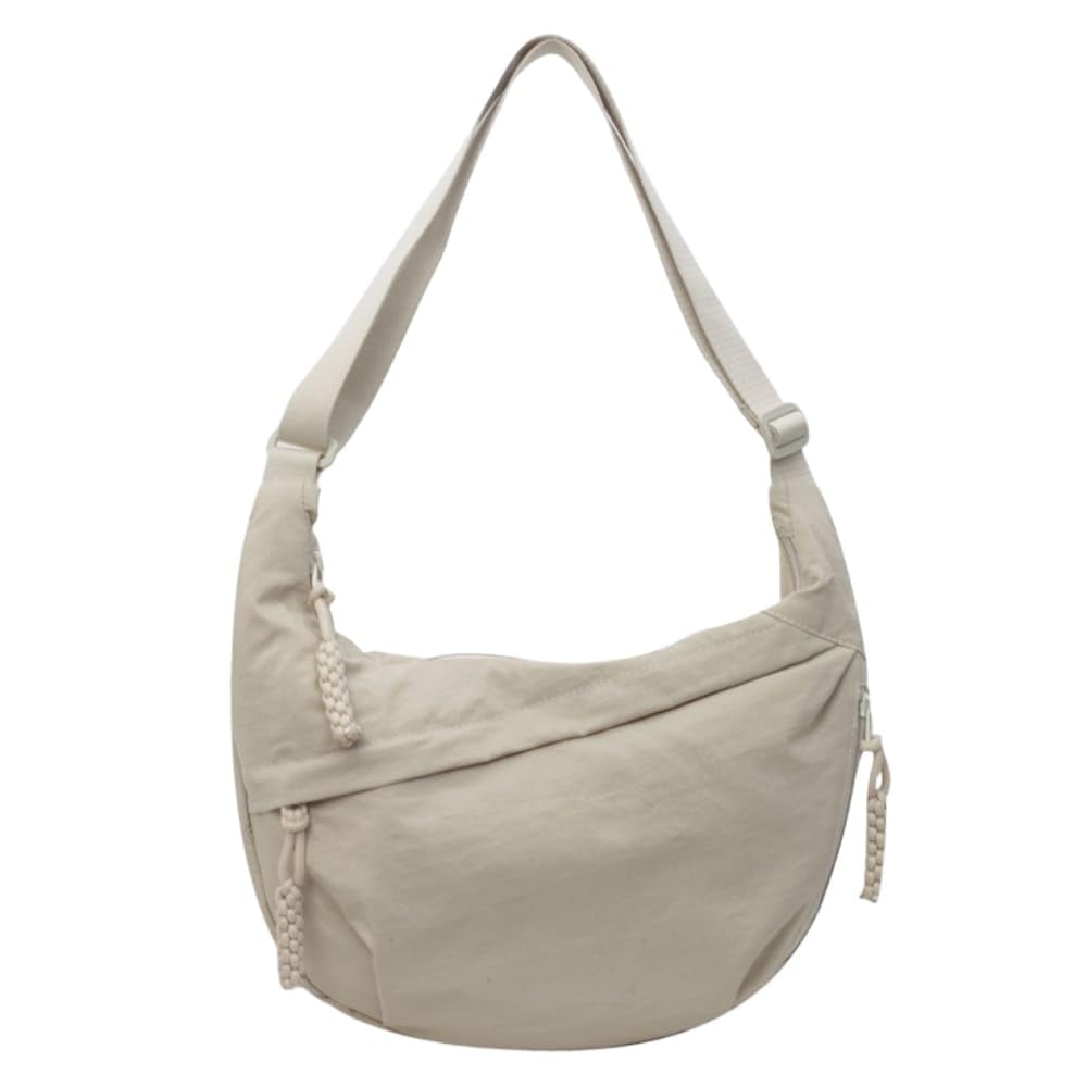 Nylon Crossbody Bag – Multiple Compartments, Adjustable Strap, 34×22cm, Unisex