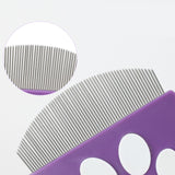 Pet Grooming Comb – Fine Metal Teeth, Ergonomic Paw Handle & Multi-Color
