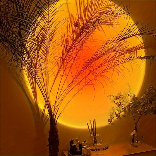 Sunset Projection Lamp – USB Powered, Adjustable Angle & Ambient Lighting