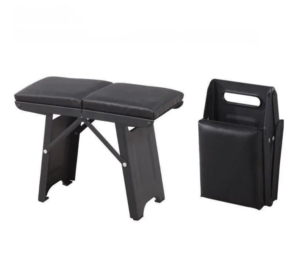 Folding Outdoor Stool with Cushion – Aluminum, Holds 120kg, 1.2kg, Weatherproof
