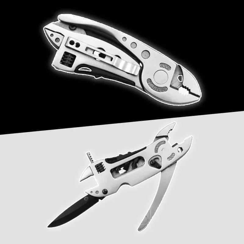 Stainless Steel Multi-Tool Pliers – Locking Mechanism, Screwdriver Bits & 156g