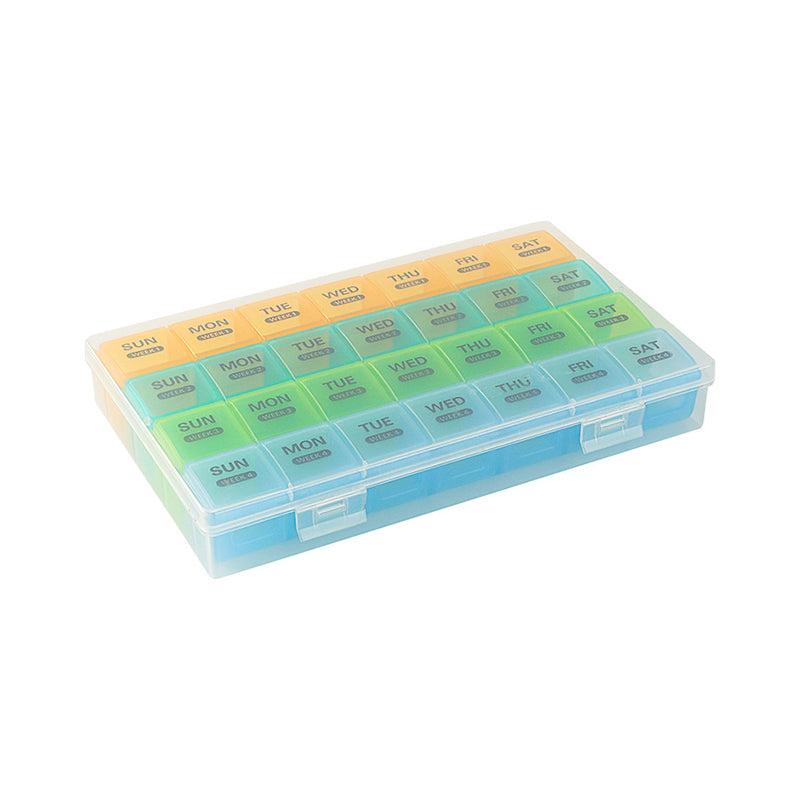 Medikamenten-Organizer 28 Fächer – Wochendispenser für Tabletten