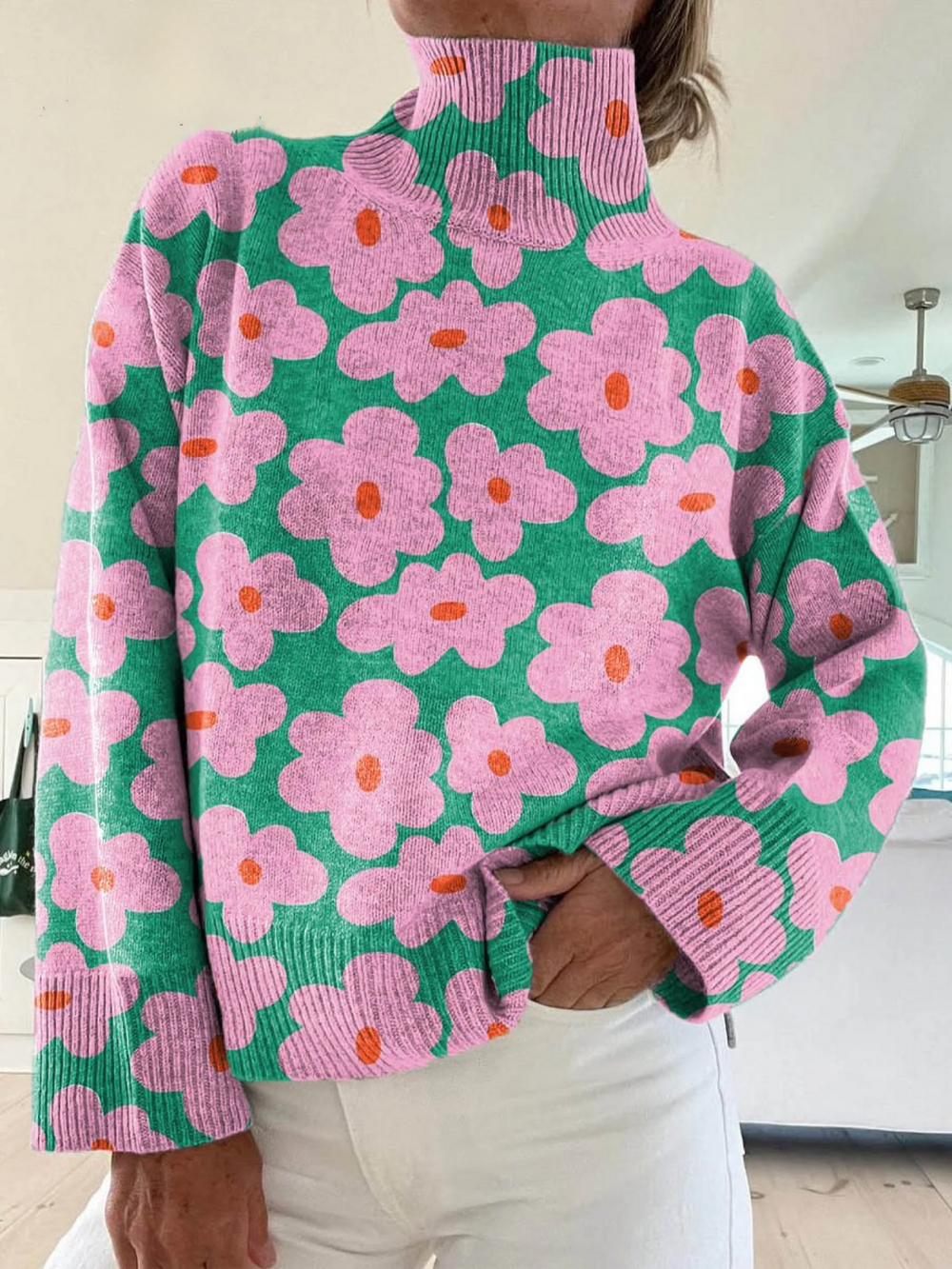 Enhanced Product Title: "Aspen Floral Knit Sweater - Cozy Strickpullover for Stylish Comfort" 

This title includes relevant keywords while emphasizing the product's features and appeal.