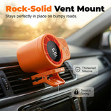 Mini Clip Fan – Rechargeable 4000mAh, 3 Speeds & LED Display for Car & Desk