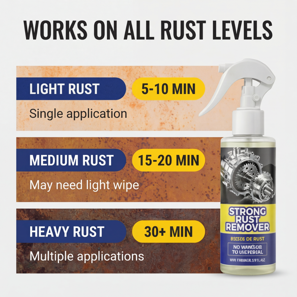 Optimized Product Title: "Effektives Rostentferner-Spray – Rostlöser ohne Schrubben für mühelose Anwendung" 

This title includes relevant keywords for better visibility while highlighting the product's effectiveness and ease of use.