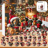 Dachshund Advent Calendar – 24 Acrylic Pendants & Christmas Ornaments
