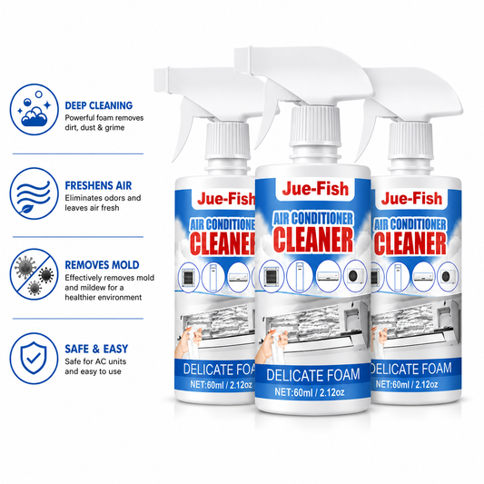 Air Conditioner Foam Cleaner Spray – 3-Bottle Pack, Deep Cleaning Formula