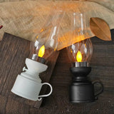 LED Flame Lantern – Battery-Powered, Flameless Flicker & 18.3cm Portable