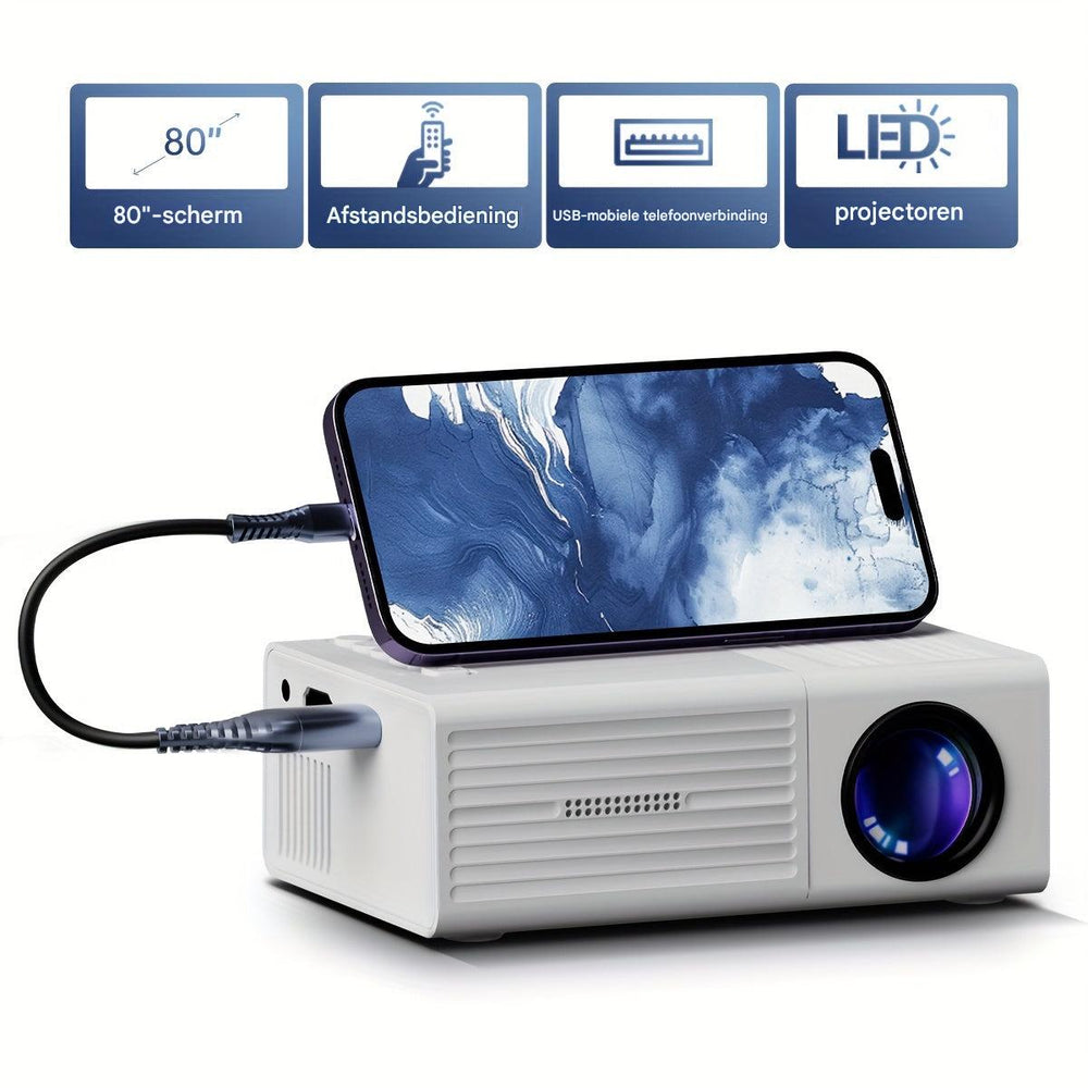 LumoBeam Ultra-Bright Mini Projector (3000 Lumens)
