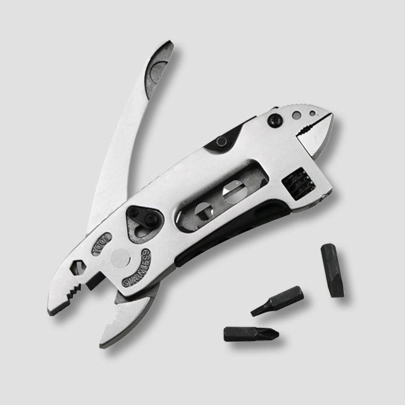 Stainless Steel Multi-Tool Pliers – Locking Mechanism, Screwdriver Bits & 156g