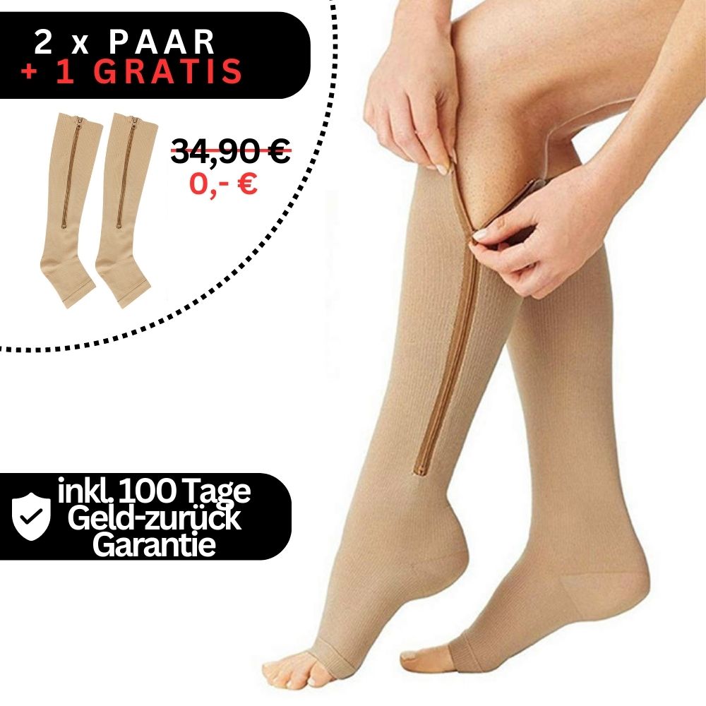 ComfortZip Orthopedic Zippered Compression Socks