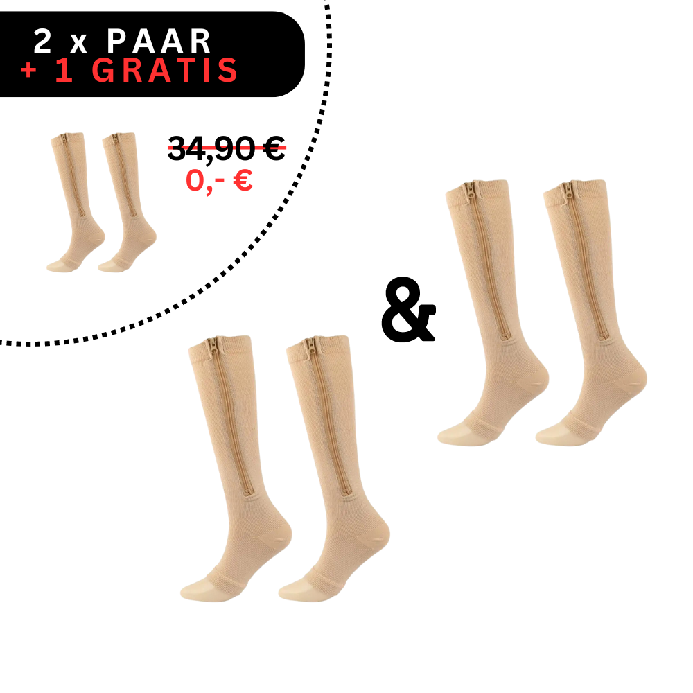 ComfortZip Orthopedic Zippered Compression Socks