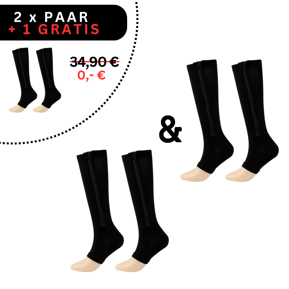 ComfortZip Orthopedic Zippered Compression Socks