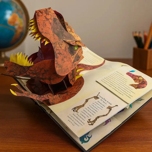 3D Pop-Up Dinosaur Book – 30+ Dinosaurs, Ages 4+ & Hardcover