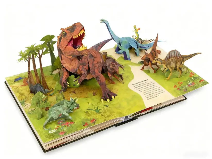 3D Pop-Up Dinosaur Book – 30+ Dinosaurs, Ages 4+ & Hardcover